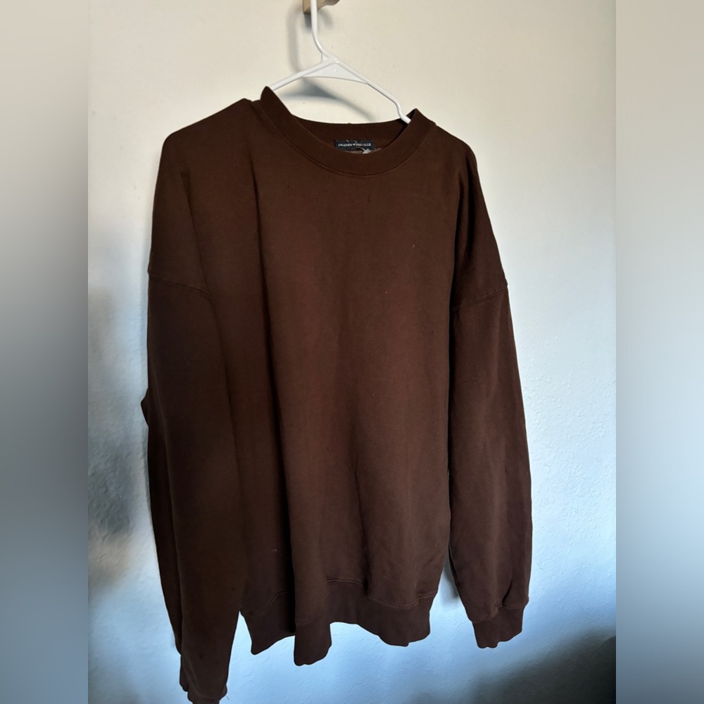 Brown Oversized Crewneck